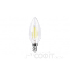 Лампа светодиодная C37 Feron LB-158 6W E14 4100K Filament