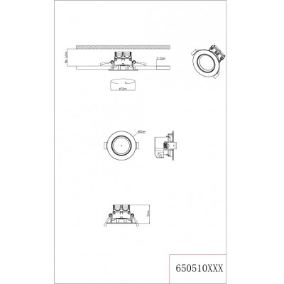 Точковий світильник Trio 650510107 Pamir Точковий світильник Trio 650510107 Pamir