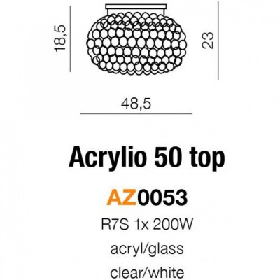 Потолочная люстра AZzardo ACRYLIO 50 TOP AZ0053