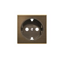 Накладка для розеток с заземлением Schuko ABB Sky золото, 8588 OE
