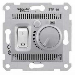 Термостат для тепл. пола 10A алюминий Sedna SDN6000360 Schneider Electric