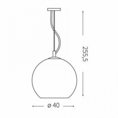 Подвесной светильник Ideal Lux NEMO SP1 D40 FUME' 094229