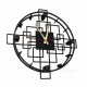 Часы настенные кованые КС002 Старая бронза