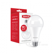 Лампа светодиодная A70 Maxus 1-LED-783 A80 18W 3000K 220V E27