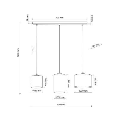 Підвісний світильник TK Lighting JUTA, 4954