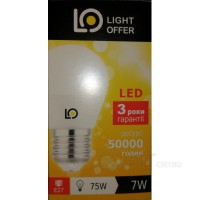 Лампа світлодіодна G45 LightOffer LED-07-022 7W 4000K 220V E27