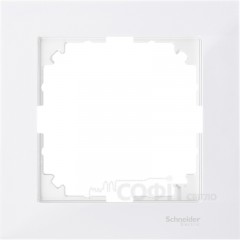 Рамка 1-пост, полярно-белый, Schneider Electric Merten M-Pure, MTN4010-3619
