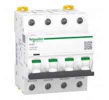 Автоматичний вимикач 50А, 4 полюси, крива B, 6кА Schneider Electric Acti9 iC60N A9F78450