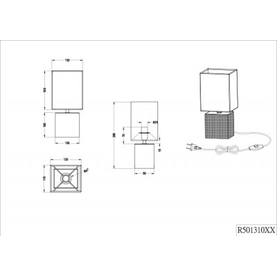 Настольная лампа Trio R50131001 Reality Ping