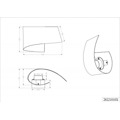 Настенный светильник Trio 282210107 Flesso Настенный светильник Trio 282210107 Flesso