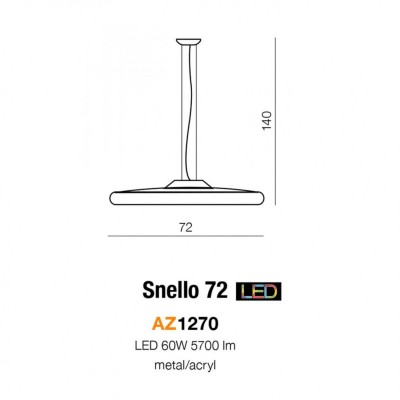 Люстра AZzardo SNELLO 72 AZ1270