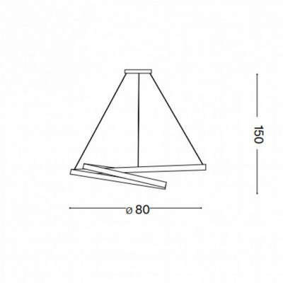 Люстра Ideal Lux OZ SP D80 OTTONE 269467