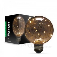 Лампа світлодіодна декоративна G80 FeronLB-381 1W E27 2700K