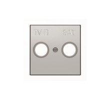 Накладка для телевизионных розеток TV-R+SAT ABB Sky серебристый, 8550.1 PL