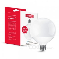 Лампа світлодіодна G95 Maxus 1-LED-794 G110 16W 4100K 220V E27