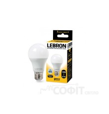 Лампа світлодіодна LED Lebron L-A60 12W E27 6500K 220V 1050Lm 11-11-47