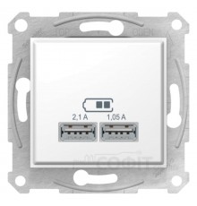 USB-розетка x2 2.1А бел. Sedna SDN2710221 Schneider Electric