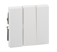 Клавиша тройная, активный белый, Schneider Electric Merten System M, MTN312625