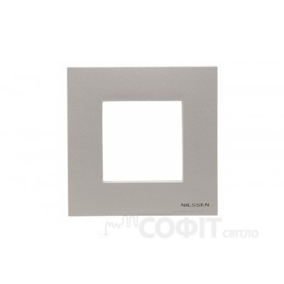 Рамка 1 пост ABB Zenit стекло белое, N2271 CB