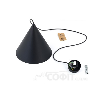 Підвісний світильник TK Lighting CONO BLACK M, 6630