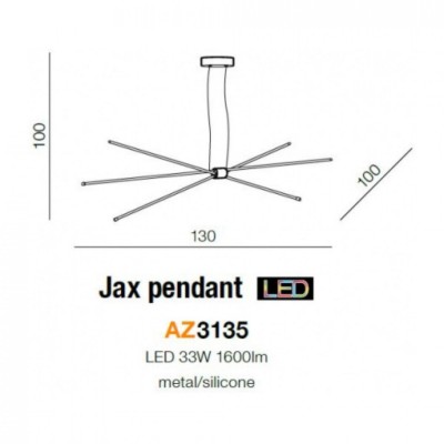 Подвесной светильник AZzardo JAX PENDANT AZ3135