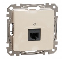 Розетка компьютерная RJ45 кат. 5e UTP, бежевий, Sedna Design & Elements SDD112451, Schneider Electric
