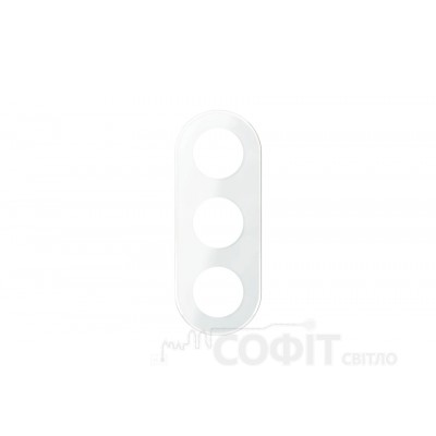 Рамка 3-постова, біле скло, Renova, WDE011408 Schneider Electric
