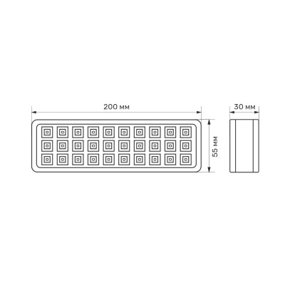 Аварійний акумуляторний світильник TITANUM 30 LED 6500K TL-EM1106, 27384