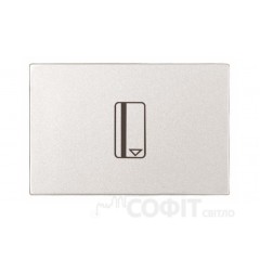 Вимикач картковий ABB Zenit білий, N2214.1 BL