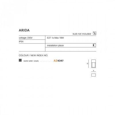 Архітектурне освітлення AZzardo ARIDA DGR AZ4347