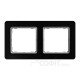 Рамка 2-постовая, черное стекло, Sedna Elements SDD361802, Schneider Electric