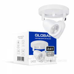 Спотовый светильник GLOBAL GSL-01C 2x4W 4100K белый (2-GSL-10841-CW)