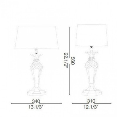 Настольная лампа Ideal Lux KATE-2 TL1 122885 Настольная лампа Ideal Lux KATE-2 TL1 122885