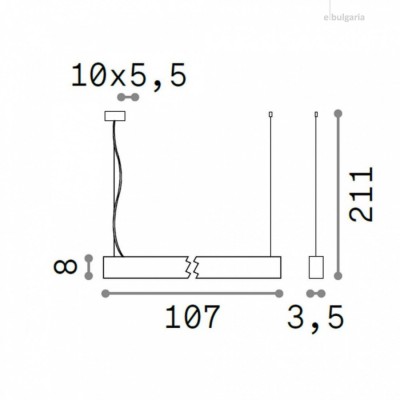 Підвісний світильник Ideal Lux Steel wide 4000k 276717 Підвісний світильник Ideal Lux Steel wide 4000k 276717