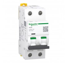 Автоматичний вимикач 40А, 2 полюси, крива C, 6кА Schneider Electric Acti9 iC60N A9F79240