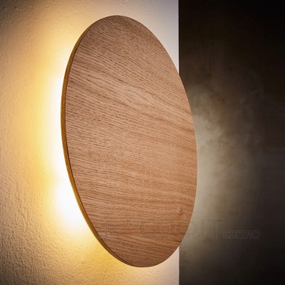 Настенный светильник TK Lighting LUNA WOOD DAB 300, 3377