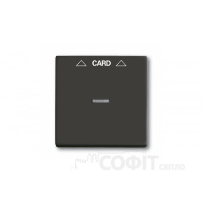 Накладка карткового вимикача ABB Basic 55 чорний шато, 1792-95-507
