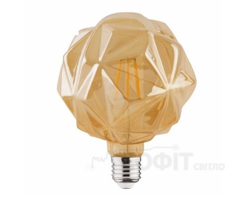 Лампа світлодіодна декоративна Horoz "RUSTIC CRYSTAL-6" 6W 2200K 220V E27