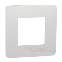 Рамка 1-постова, білий/білий, Unica New Studio Color, NU280218 Schneider Electric