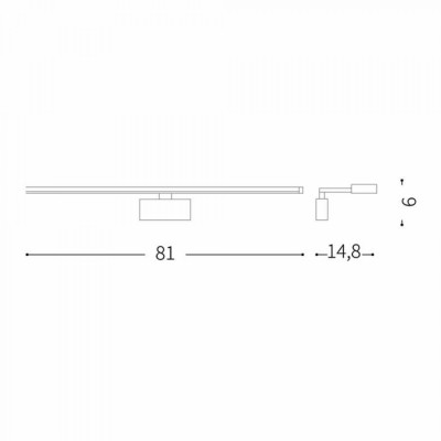 Бра Ideal Lux ALMA AP 20W OTTONE SATINATO 225005 Бра Ideal Lux ALMA AP 20W OTTONE SATINATO 225005