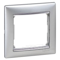 Рамка Valena 1 пост алюміній/срібний Legrand 770351