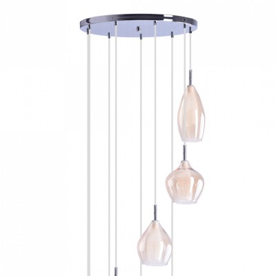 Люстра AZzardo AMBER MILANO 9 BRASS AZ4014