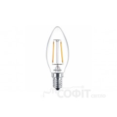 Світлодіодна лампа C37 Philips LED Fila ND E14 2.3-25W 2700K 230V B35 1CT APR Філамент 929001180107