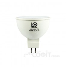 Лампа светодиодная MR16 LightOffer LED-07-026 7W 4000K 220V G5,3