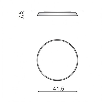 Стельовий світильник AZzardo CORTONA 41 4000K GREY AZ2733