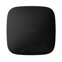 Бездротова централь Ajax Hub 2 Plus  Jeweller з підтримкою фотоверифікації тривог, Wi-Fi, Ethernet та двох SIM-карт (2G/3G/LTE), Чорний