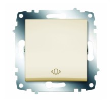 Выключатель 1 клавишный кнопочный Звонок ABB Cosmo бежевый 619-010300-207