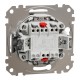 Выключатель одноклавишный перекрестный (переключатель) с подсветкой, алюминий, Sedna Design & Elements SDD113107L, Schneider Electric