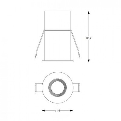 Точковий світильник Ideal Lux ONE 2W D1,8 274768 Точковий світильник Ideal Lux ONE 2W D1,8 274768