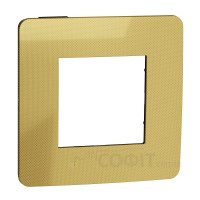 Рамка 1-постова, золото/антрацит, Unica New Studio Metal, NU280262 Schneider Electric
